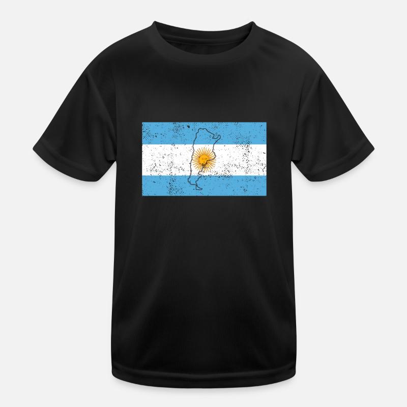 Argentinien Flagge Kinder Funktions-T-Shirt