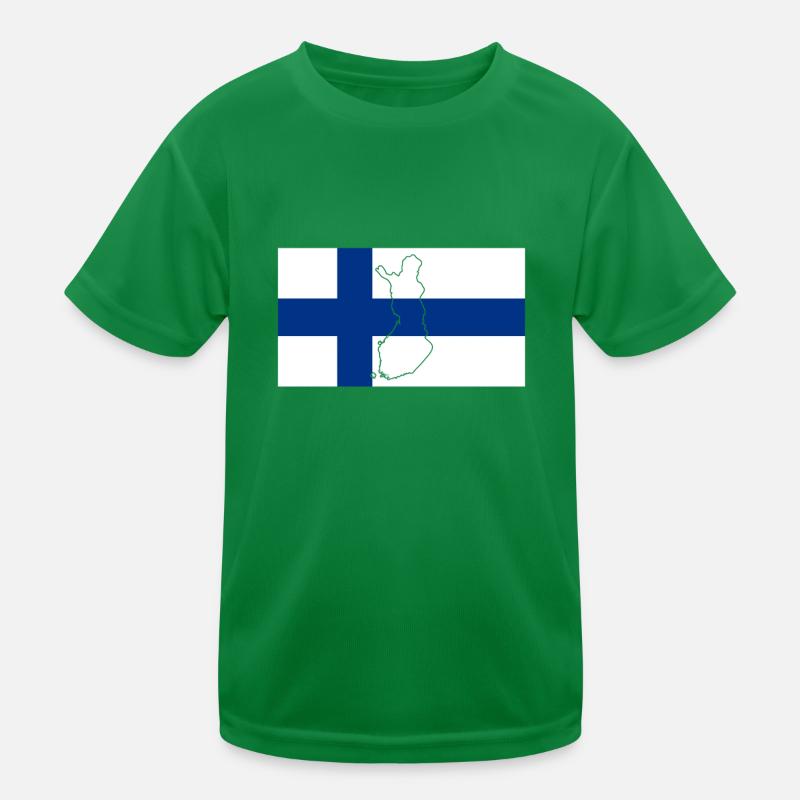 Drapeau de la Finlande T-shirt sport Enfant