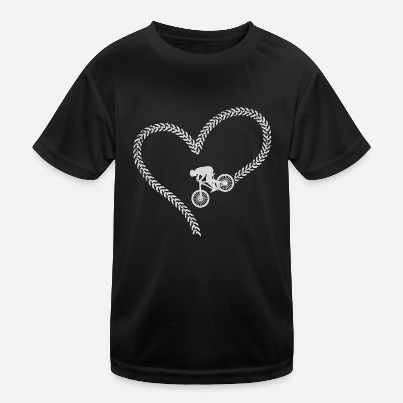 Enduro MTB Mountain Bike Riding Kinder Funktions-T-Shirt