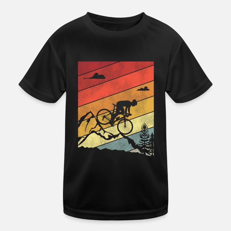 Drôle de vélo de route à vélo T-shirt sport Enfant