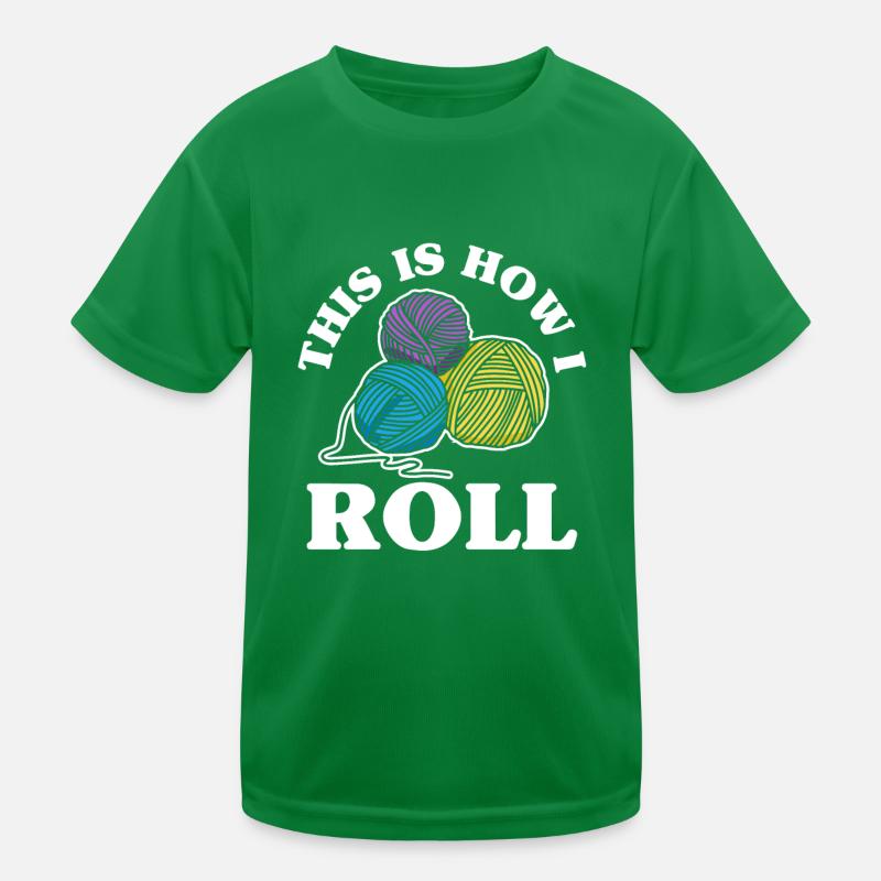 Knitting Wool Yarn Kids Functional T-Shirt