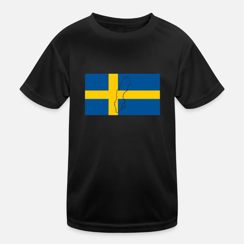 Drapeau de la Suède T-shirt sport Enfant