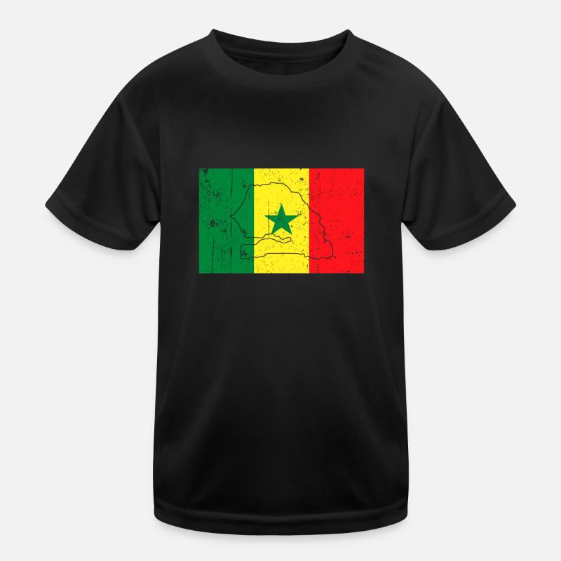 Drapeau du Sénégal T-shirt sport Enfant