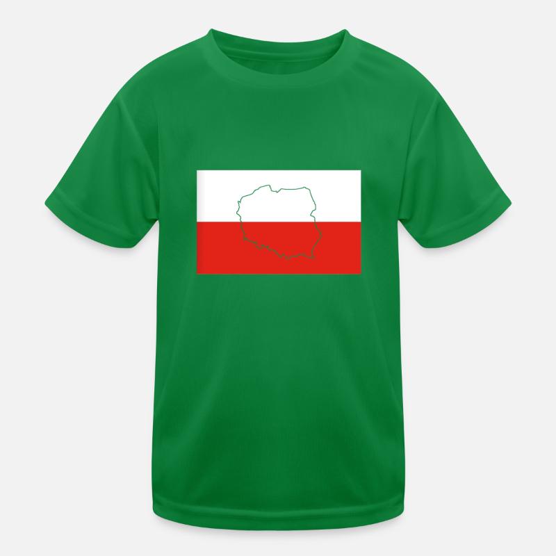Drapeau de la Pologne T-shirt sport Enfant