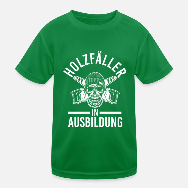 Azubi Waldarbeiter Förster Waldarbeit Holzfäller Kinder Funktions-T-Shirt