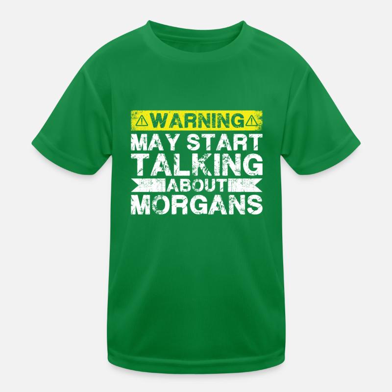 Über Morgan Sprechen Kinder Funktions-T-Shirt