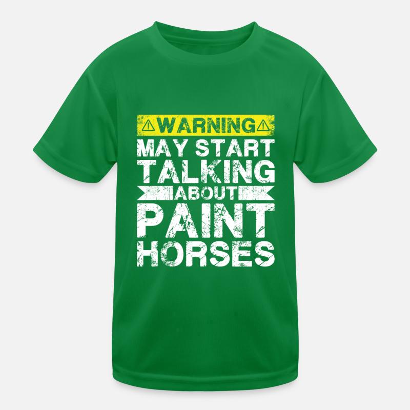 Über Lackpferd Sprechen Kinder Funktions-T-Shirt