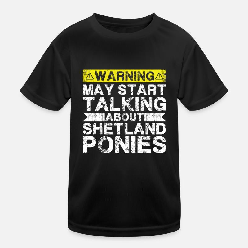 Parlez des poneys Shetland T-shirt sport Enfant