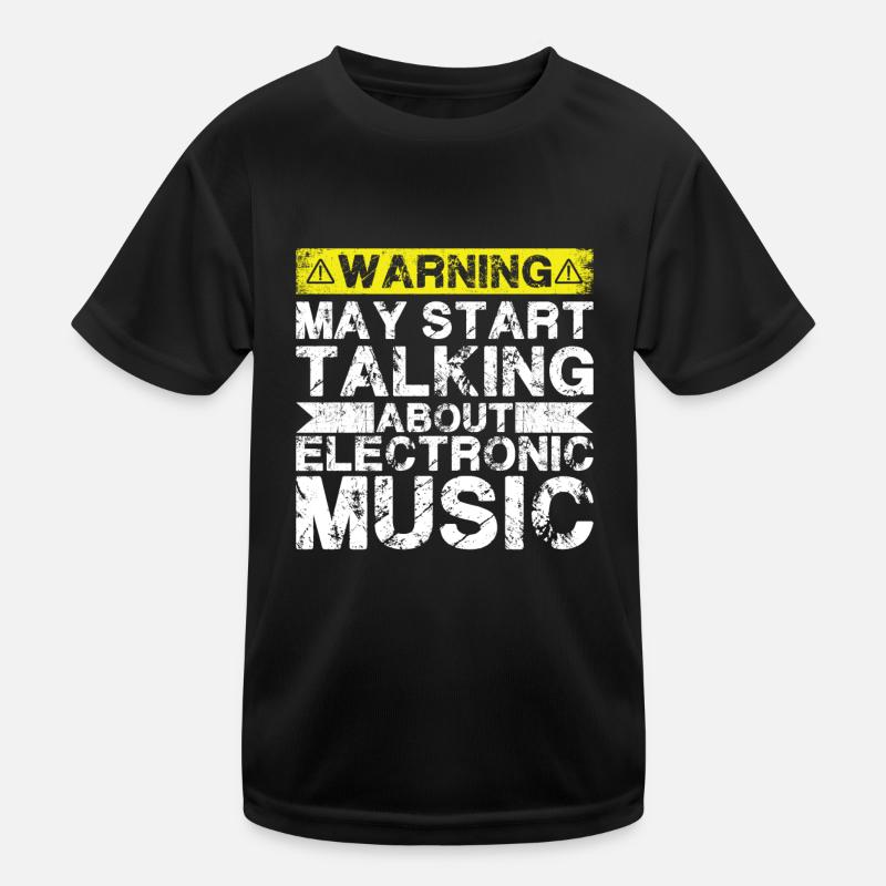Parler de musique électronique T-shirt sport Enfant