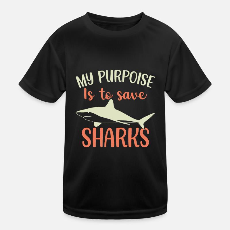 Requin Requin Plongeur Requin T-shirt sport Enfant
