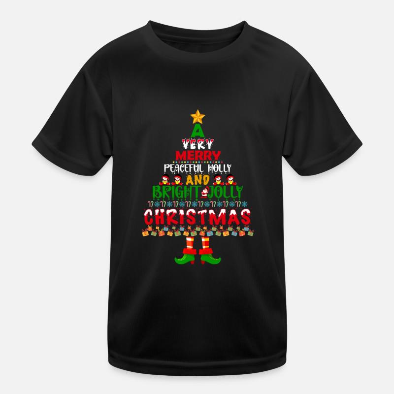 Ugly Christmas Tree Ugly Christmas Kids Functional T-Shirt