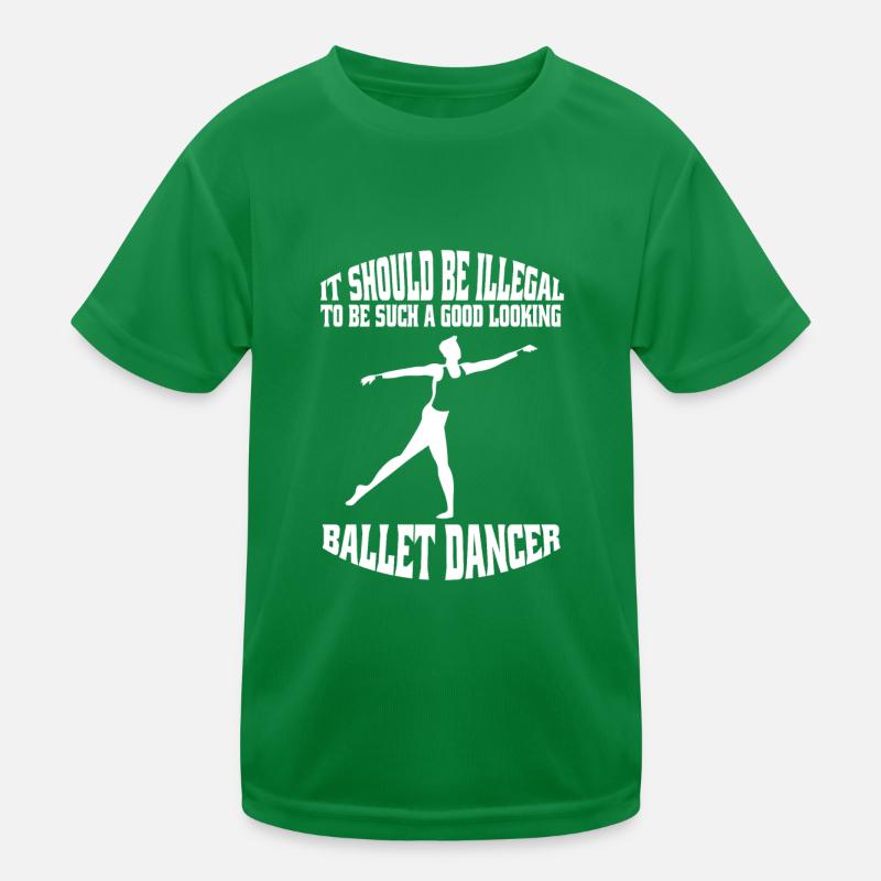 Ballet Gift Dance Dancer Ballerina Dance Class Kids Functional T-Shirt