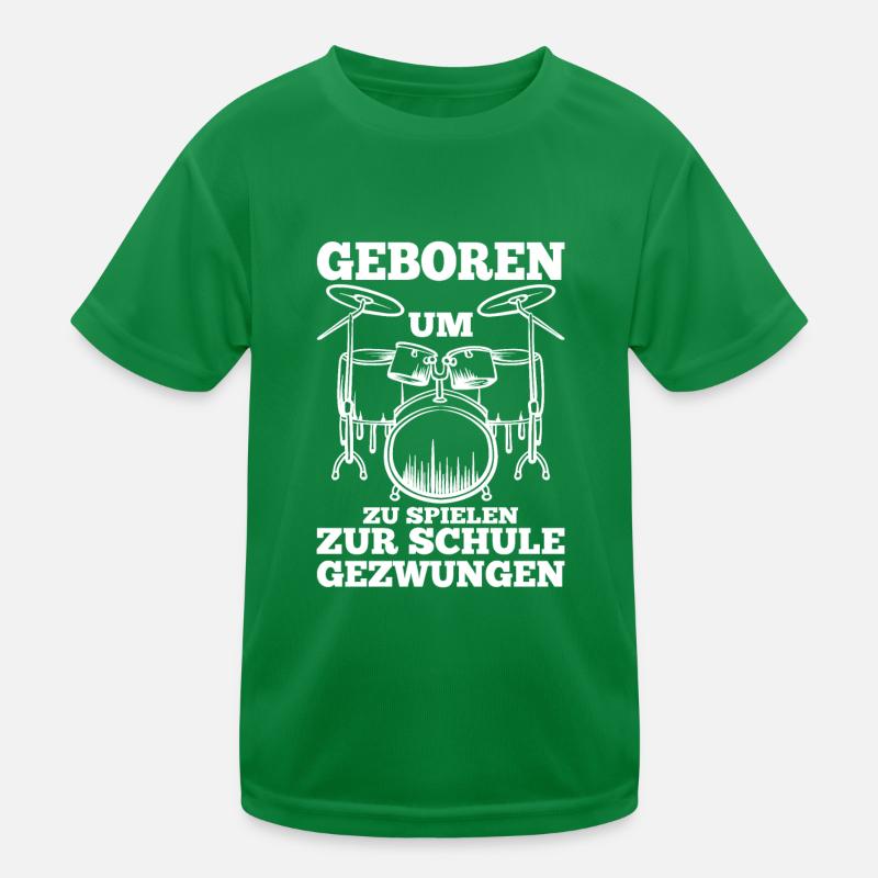 Schlagzeuger Schlagzeug spielen Geschenkidee Kinder Funktions-T-Shirt