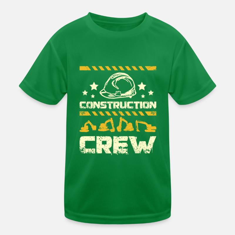 Construction crew Kinder Funktions-T-Shirt