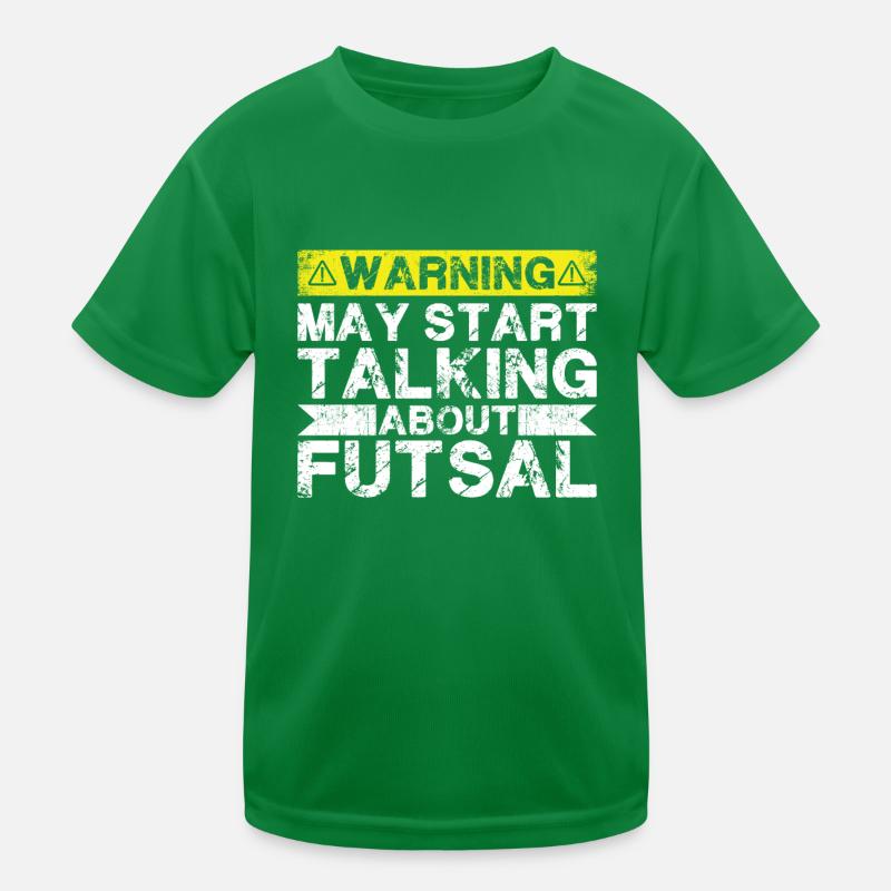 Talking about Futsal Kids Functional T-Shirt