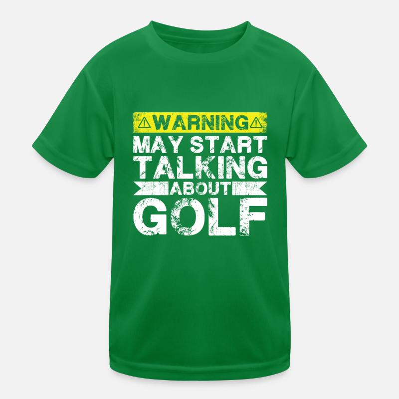Über Golf Sprechen Kinder Funktions-T-Shirt
