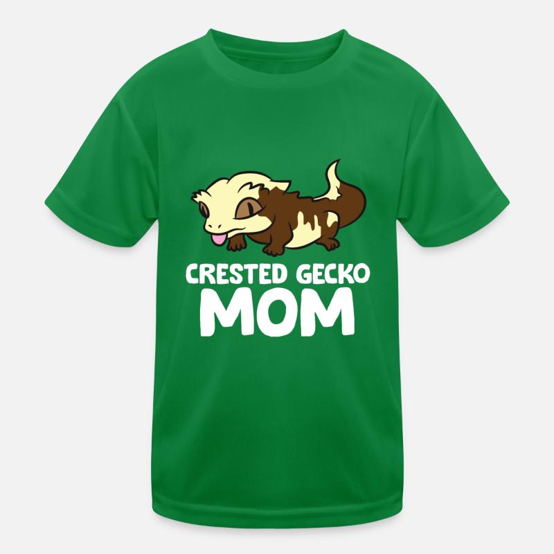 Crested Gecko Mom Lizard Reptile Mother Crested Kids Functional T-Shirt
