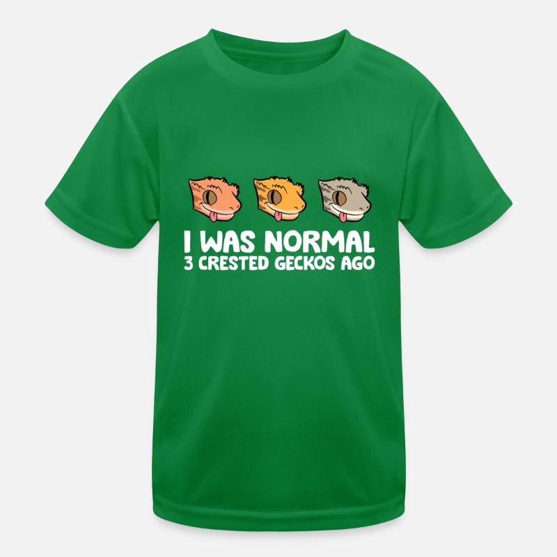 Crested Gecko Keeper I était normal 3 Crested T-shirt sport Enfant