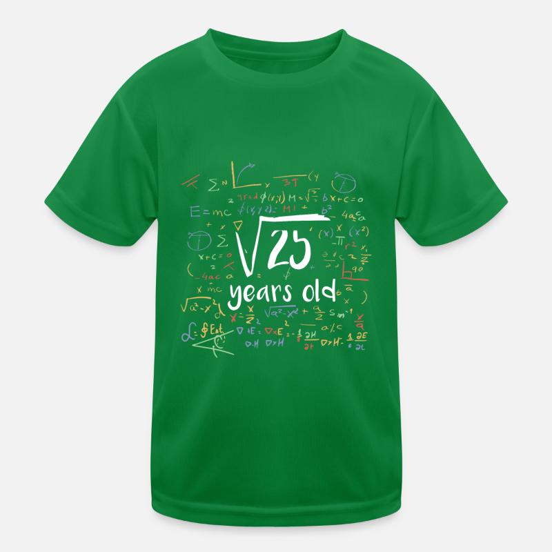 Square root 25 years Kids Functional T-Shirt