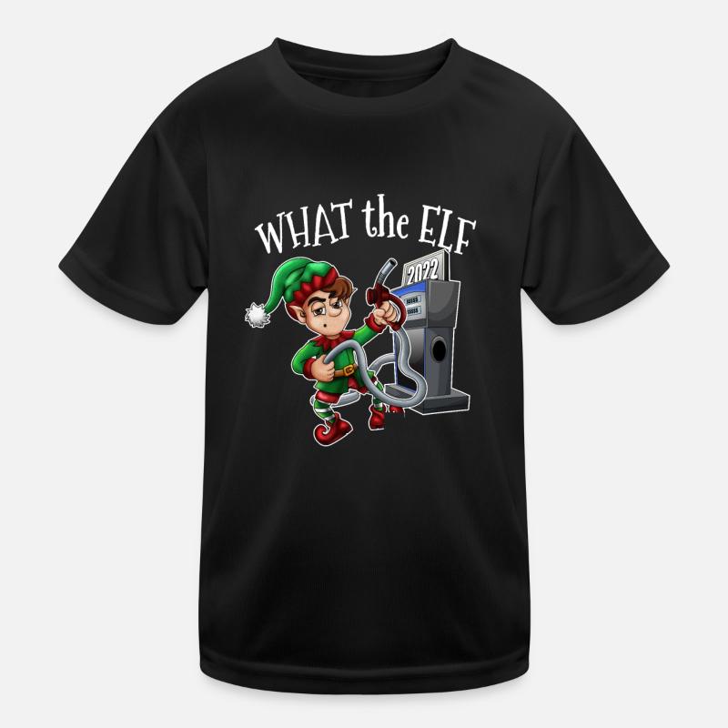 L’elfe en colère à propos de Noël au gaz cher T-shirt sport Enfant