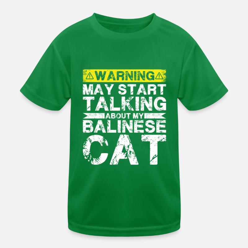 Talk about Balinese cat Kids Functional T-Shirt