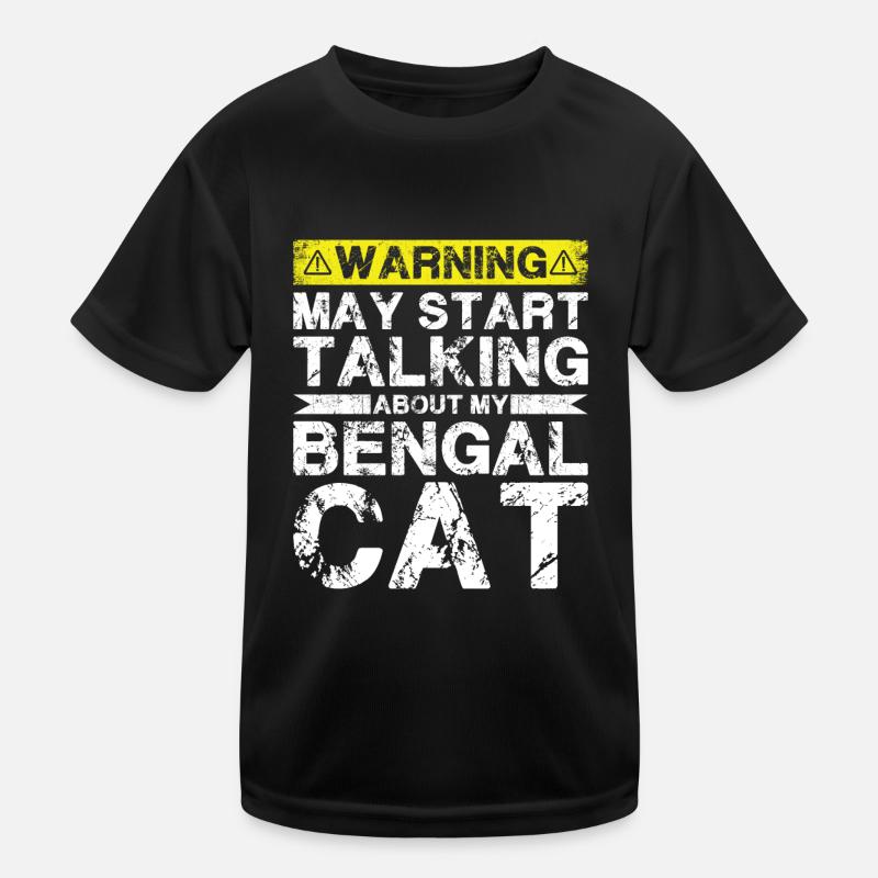 Apropos Bengalkatze Kinder Funktions-T-Shirt