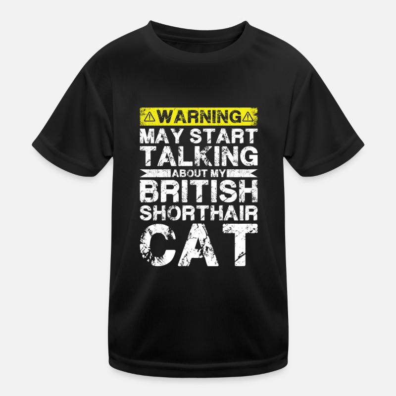 Über Abessinische Katze Sprechen Kinder Funktions-T-Shirt
