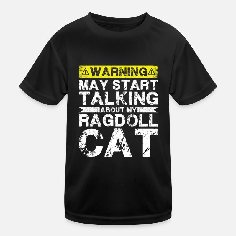 Über Ragdoll Cat Sprechen Kinder Funktions-T-Shirt