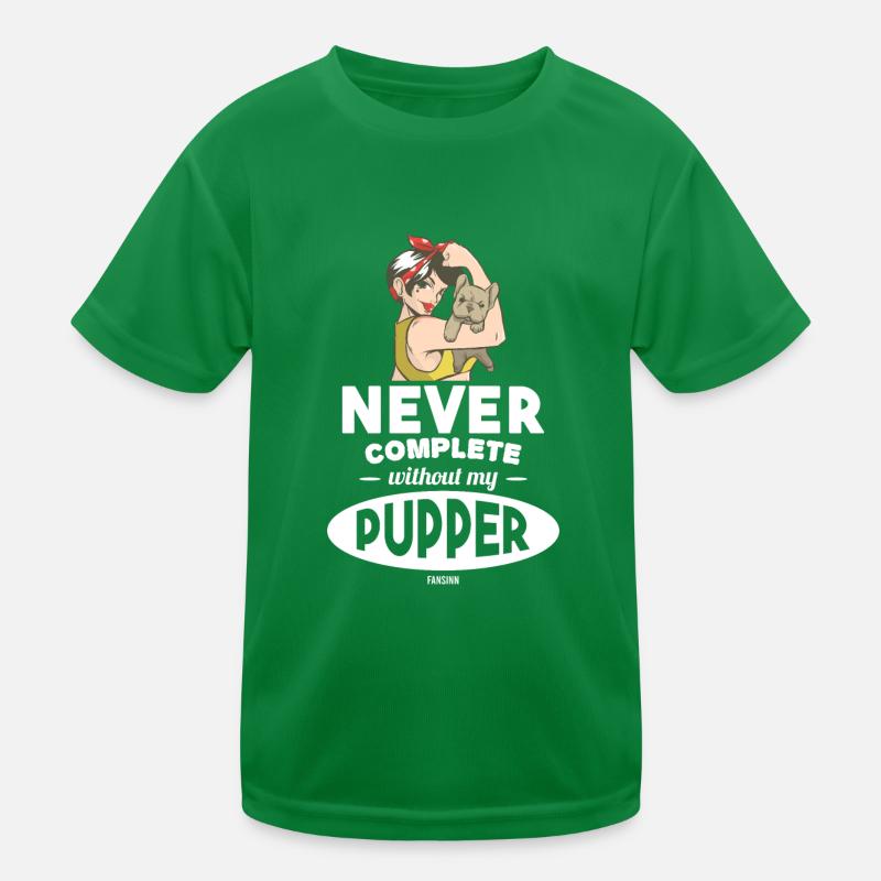 Frau Hund cool Spruch Hundemama Kinder Funktions-T-Shirt