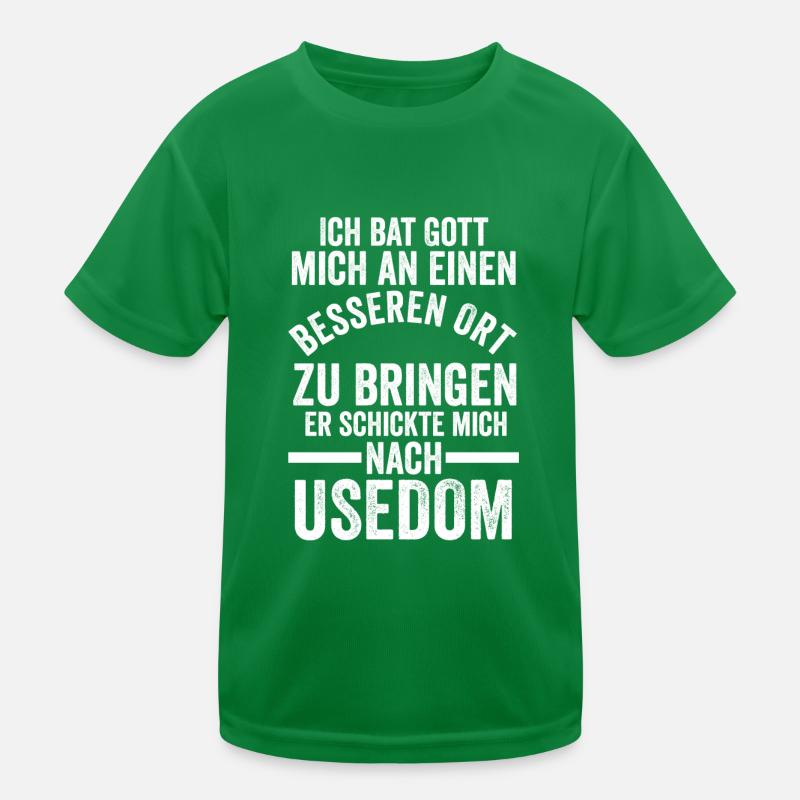 Ostsee Usedom Kinder Funktions-T-Shirt