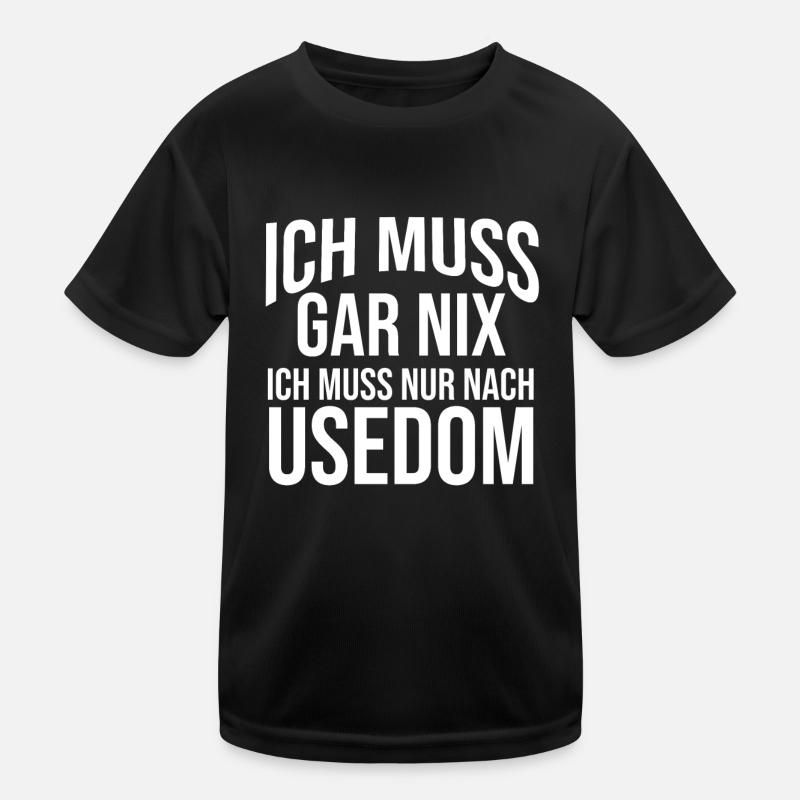 Ostsee Usedom Kinder Funktions-T-Shirt
