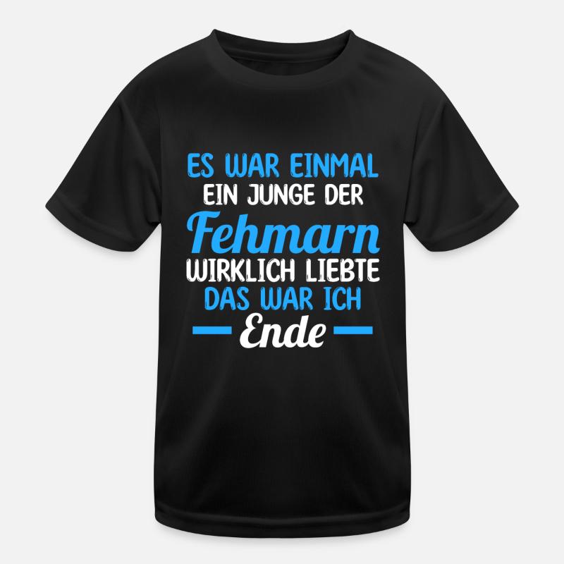 Ostsee Fehmarn - Kinder Funktions-T-Shirt - Schwarz