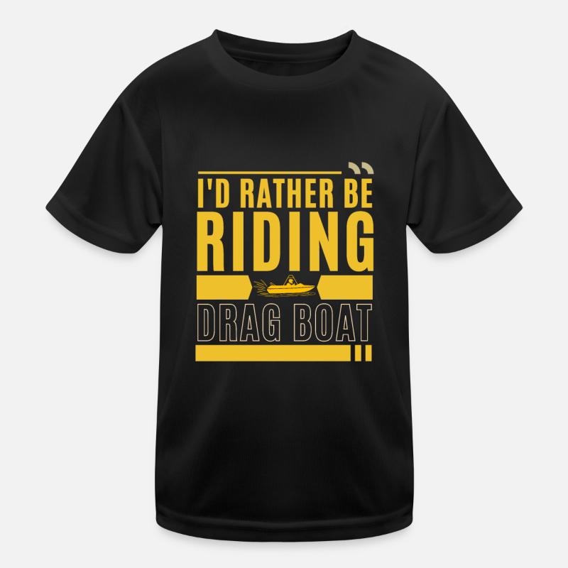Drag Boat Racing And Speedboat Racing Kinder Funktions-T-Shirt
