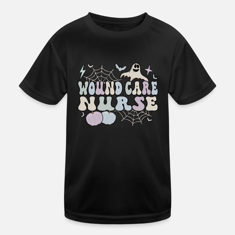 Wound Care Nurse Halloween RN Wound Nursing Gift Kids Functional T-Shirt