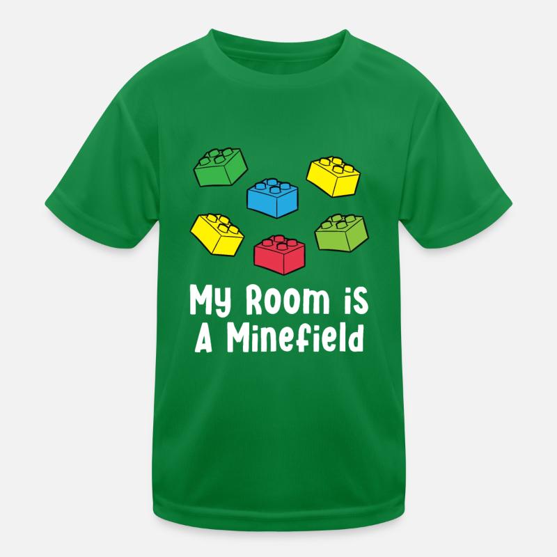 Briques de serrage Blocs de construction Blocs de construction Kita Gift T-shirt sport Enfant