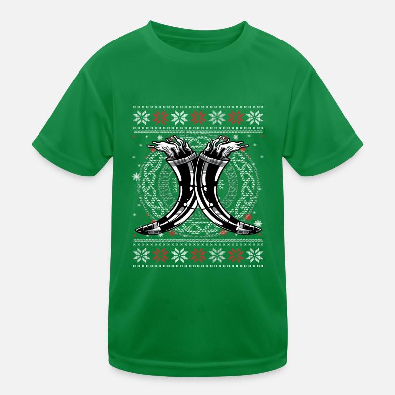 Mjölnir Runen Wikinger Sull Christmas 2022 Kinder Funktions-T-Shirt