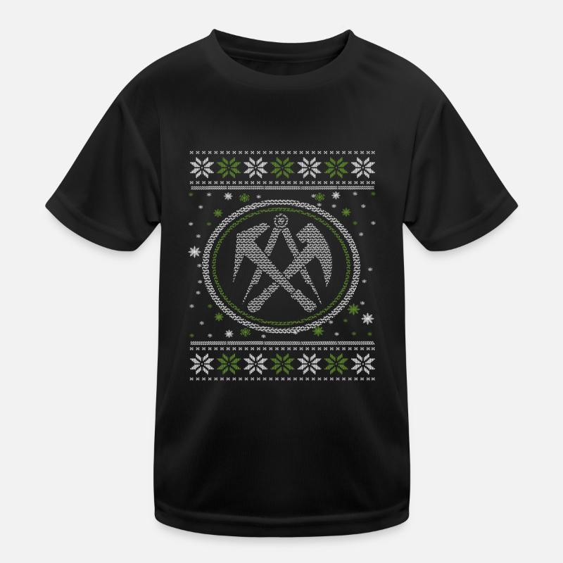 Ugly Roofer Motif Noël Temps de Noël Réveillon de Noël T-shirt sport Enfant
