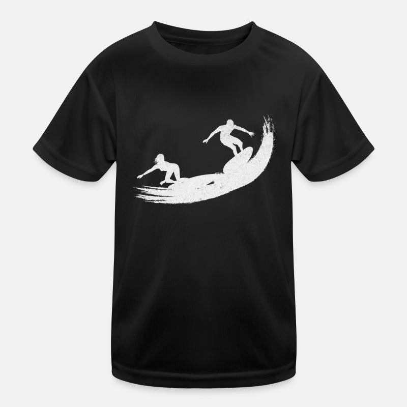 Surf Wave Surfer Surfboard Water Surfer T-shirt sport Enfant