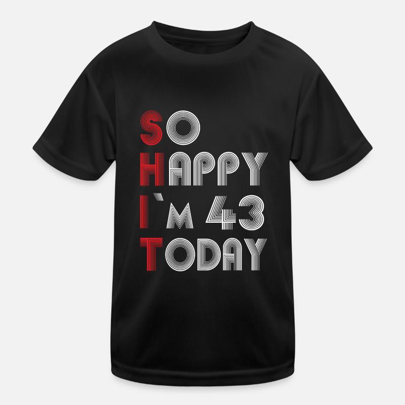 43 Geburtstag Kinder Funktions-T-Shirt