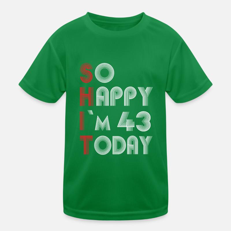 43 birthday Kids Functional T-Shirt
