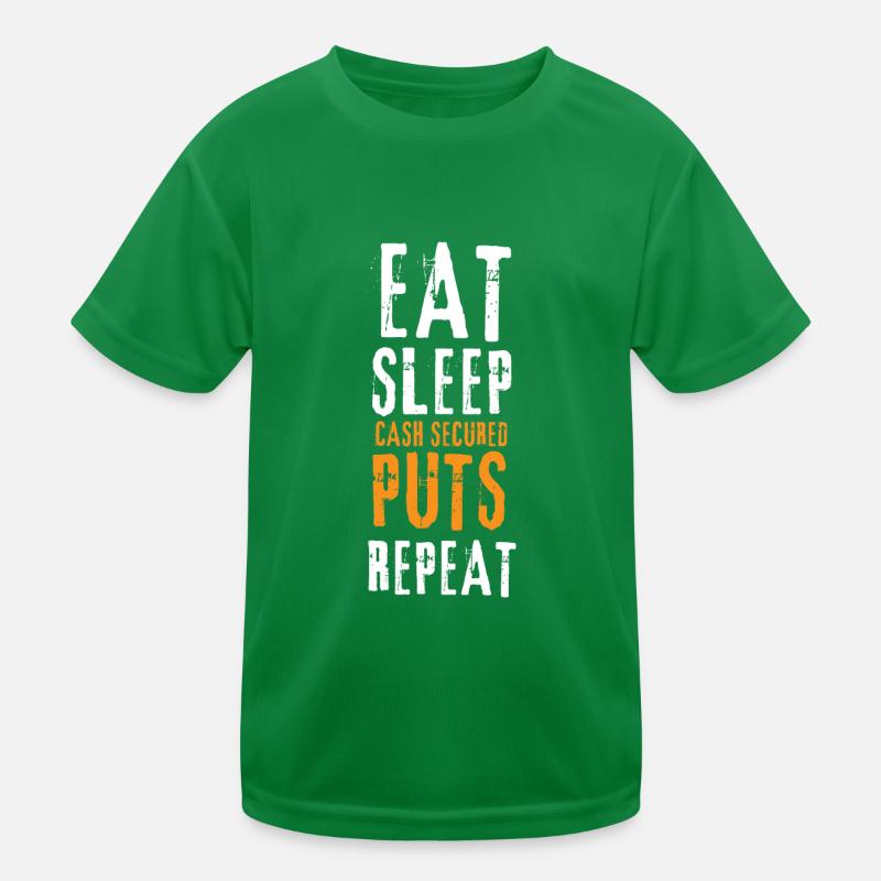 Négociation d'options Cash Secured Puts Future Forex T-shirt sport Enfant