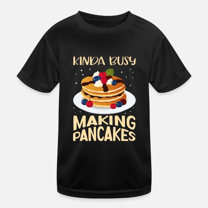 Pfannkuchen Pancake Eierkuchen Geschenk Kinder Funktions-T-Shirt