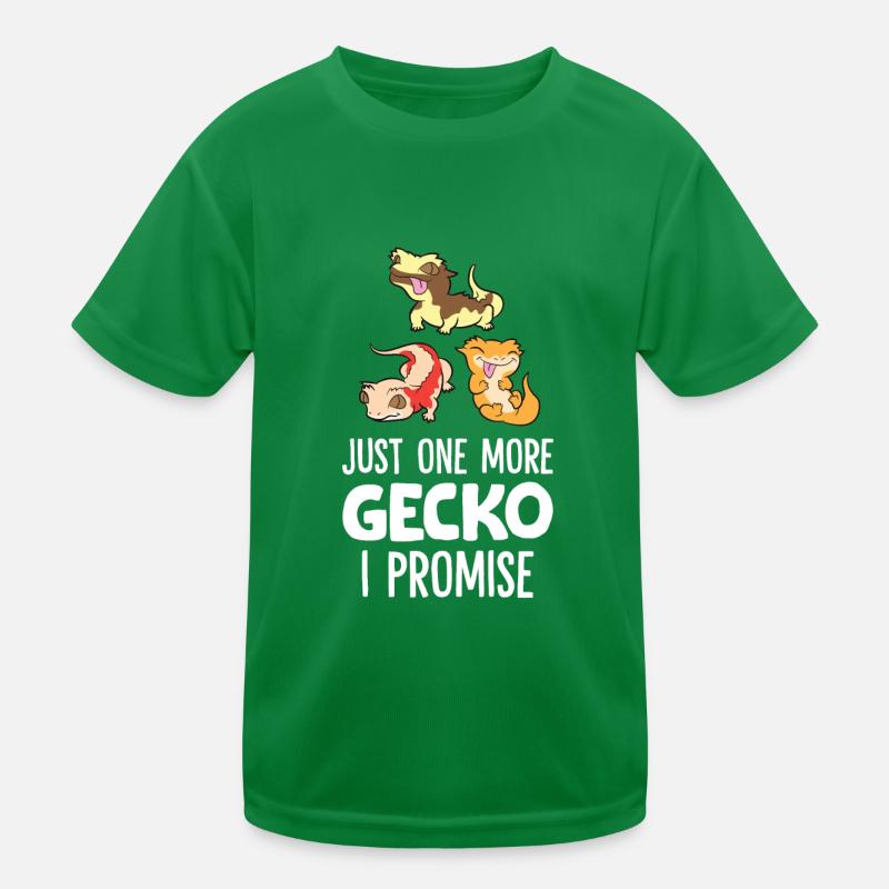 Just One More Crested Gecko I Promise Crested Kids Functional T-Shirt