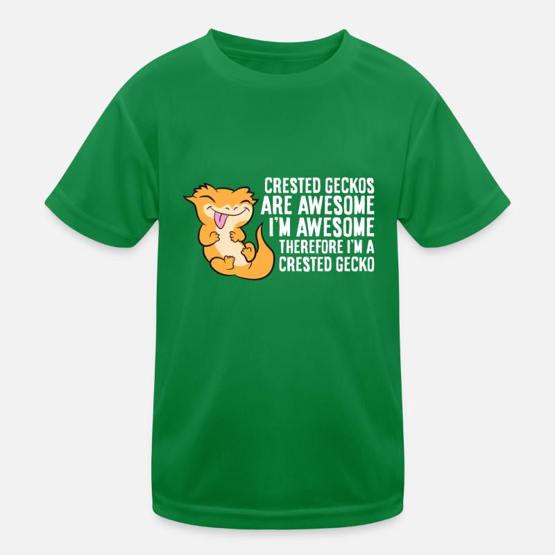 Crested Geckos Are Awesome Im Awesome Im A Kids Functional T-Shirt