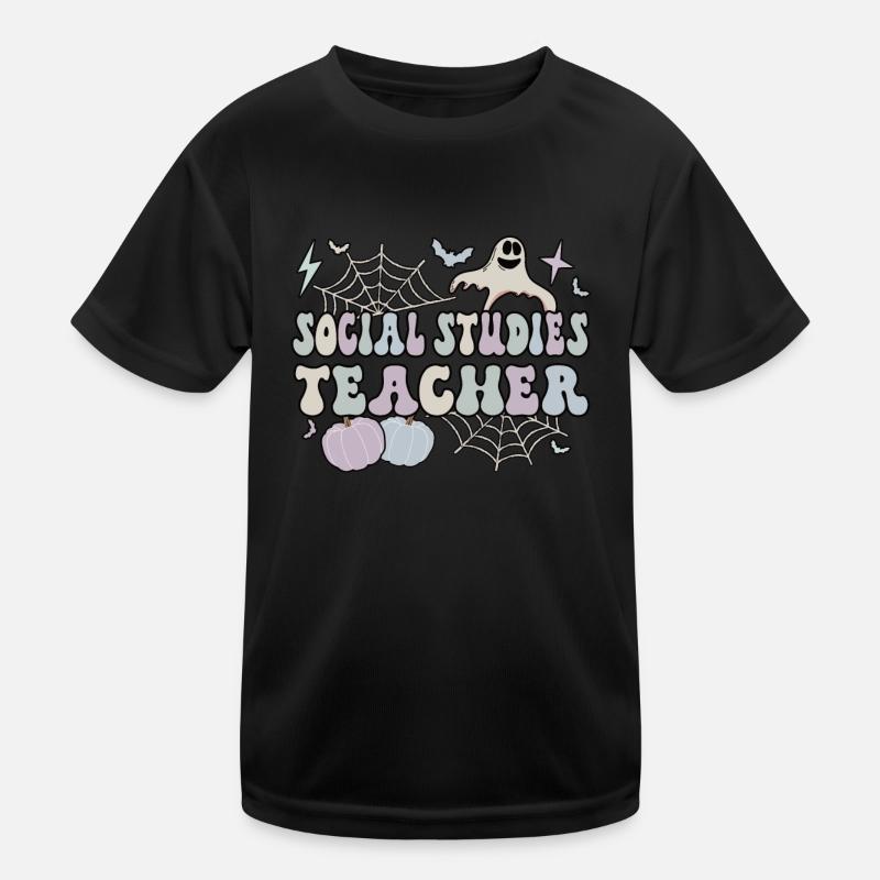 Social Studies Teacher Halloween Social Science Kinder Funktions-T-Shirt