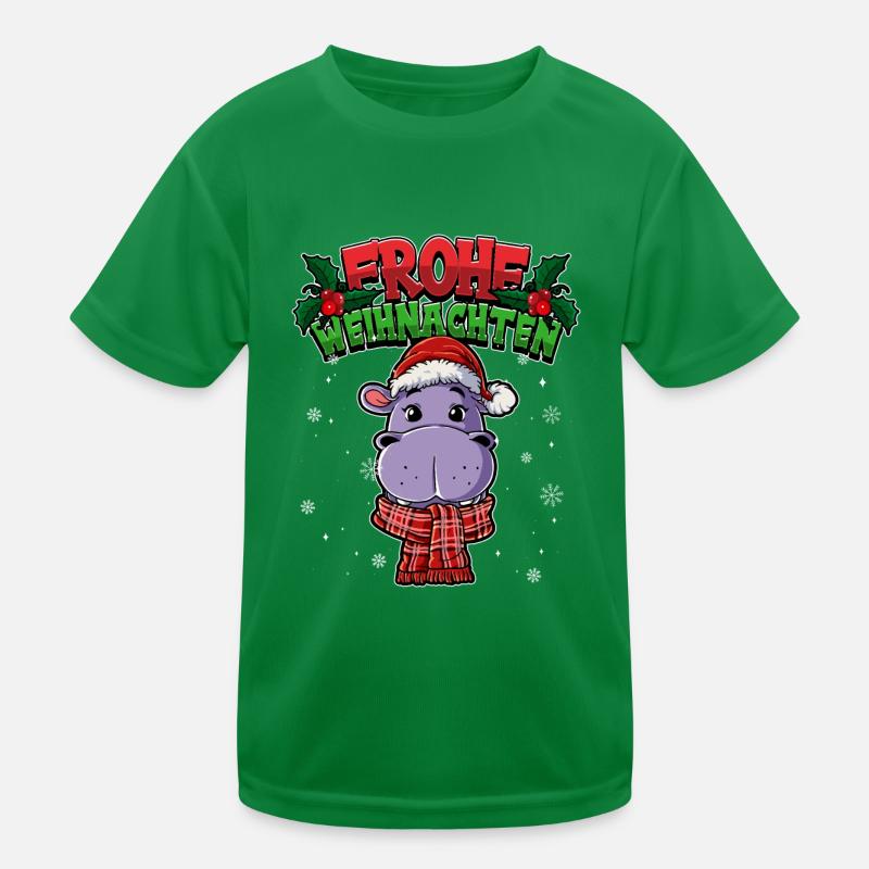 Frohe Weihnachten Kinder Funktions-T-Shirt