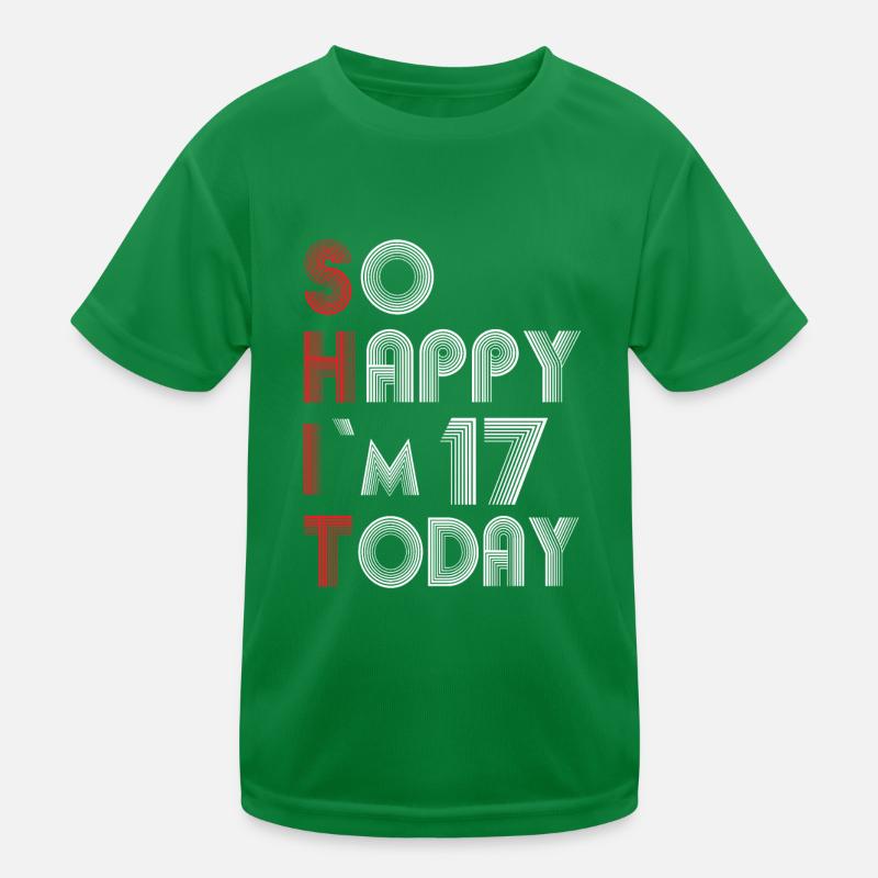 17 Geburtstag Kinder Funktions-T-Shirt