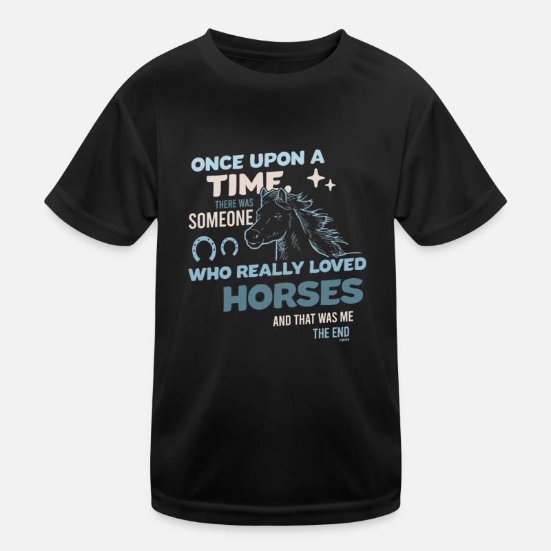 ich liebe Pferde Kinder Funktions-T-Shirt