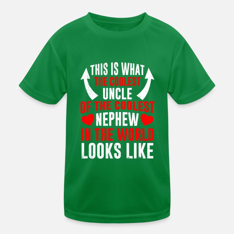 Coolste Onkel des coolsten Neffen Onkel Kinder Funktions-T-Shirt