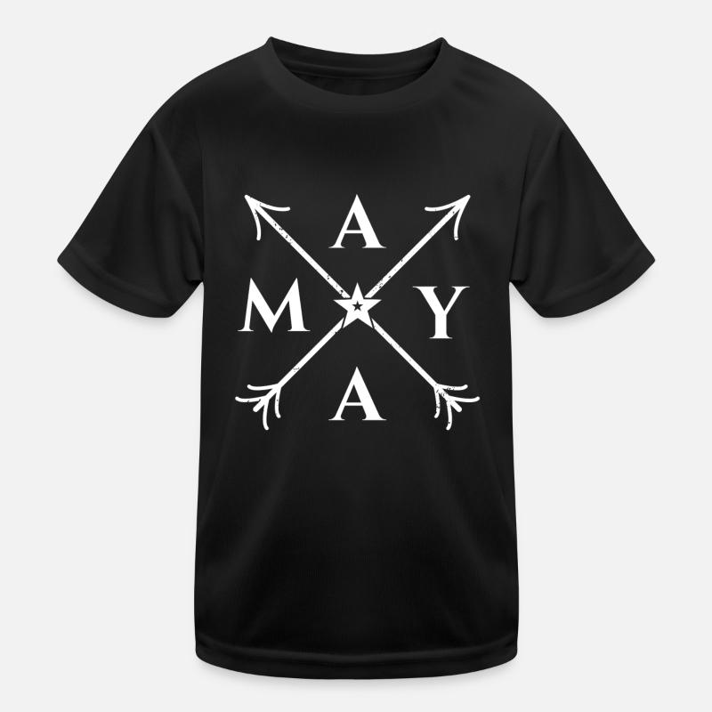 maya X- Form Motiv maya Geschenk Kinder Funktions-T-Shirt